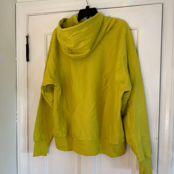 authentic champion chartreause yellow green hoodie size Large - Picture 7 of 7